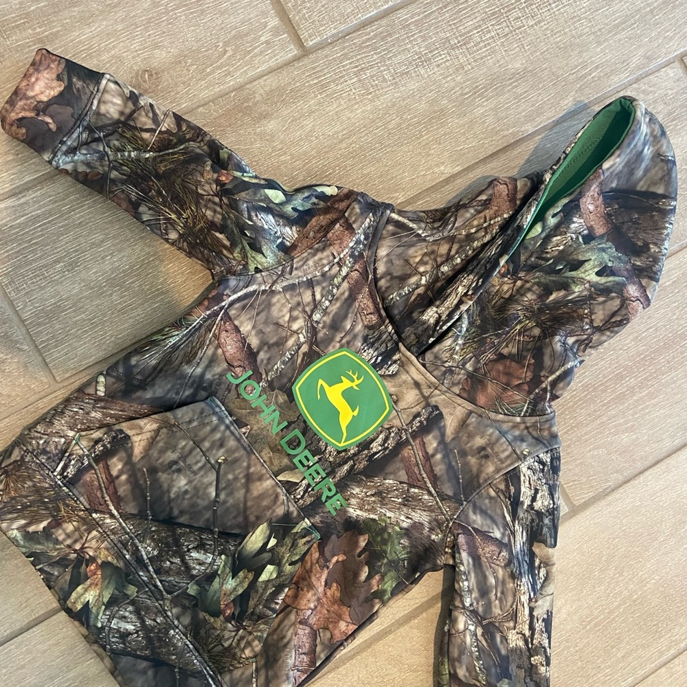 Toddler 2T John Deere Camouflage Hooded Sweatshirt - Worn once